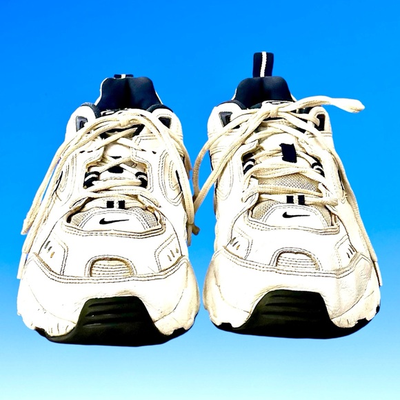 EUC! MENS NIKE AIR 2 COMFORT WHITE AND NAVY - Picture 4 of 10